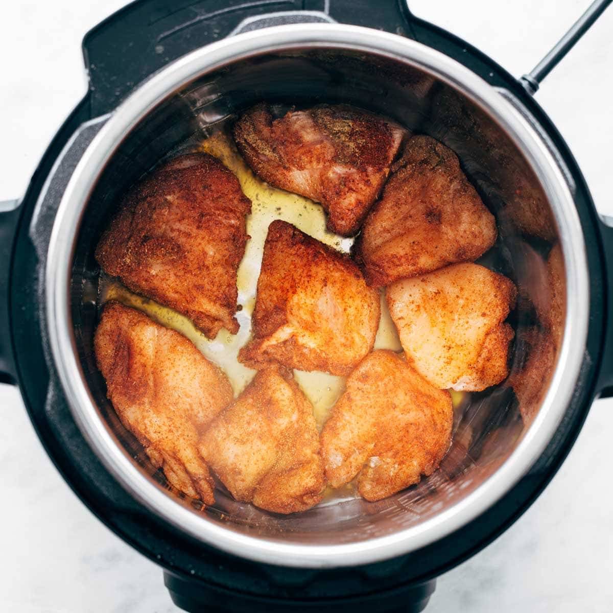 Chicken breasts in an Instant Pot.