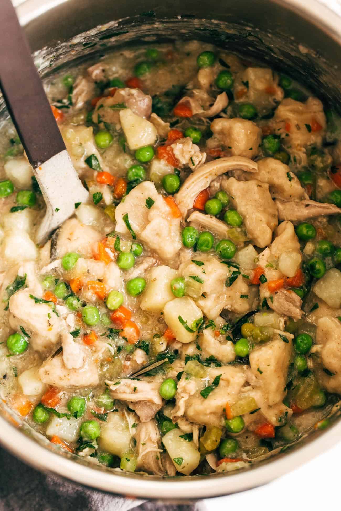 Homemade One Pot Chicken and Dumplings Recipe