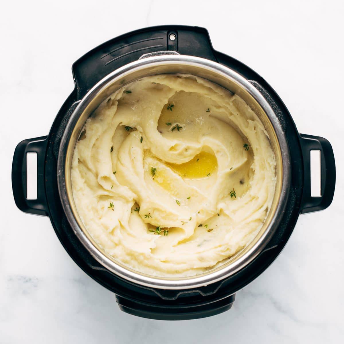 Mashed potatoes in the Instant Pot.