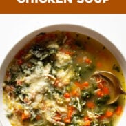 Lemon Rosemary Chicken Soup pin