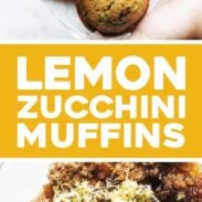 Lemon Poppyseed Zucchini Muffins.