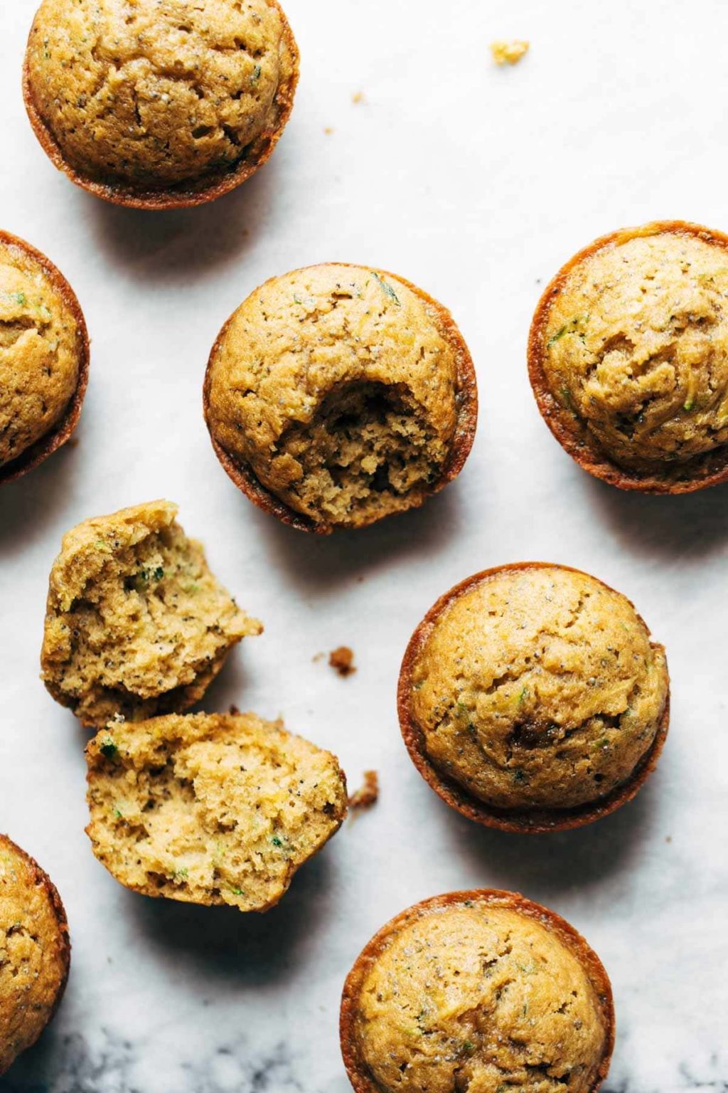 Lemon Poppyseed Zucchini Muffins Recipe - Pinch of Yum