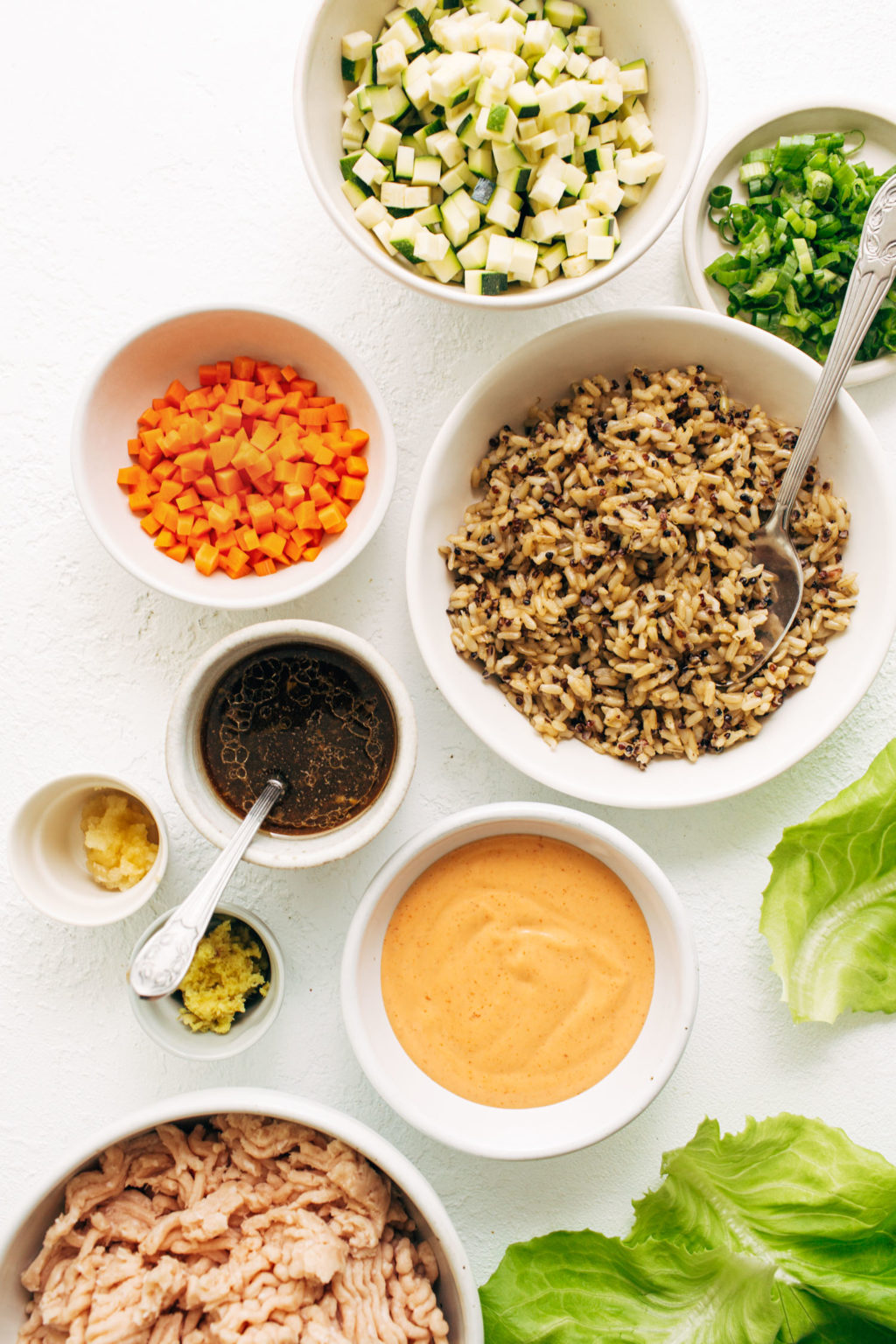 Chicken Lettuce Wraps with Lime Drench Recipe Pinch of Yum