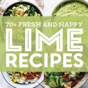 Collage of lime recipes pin