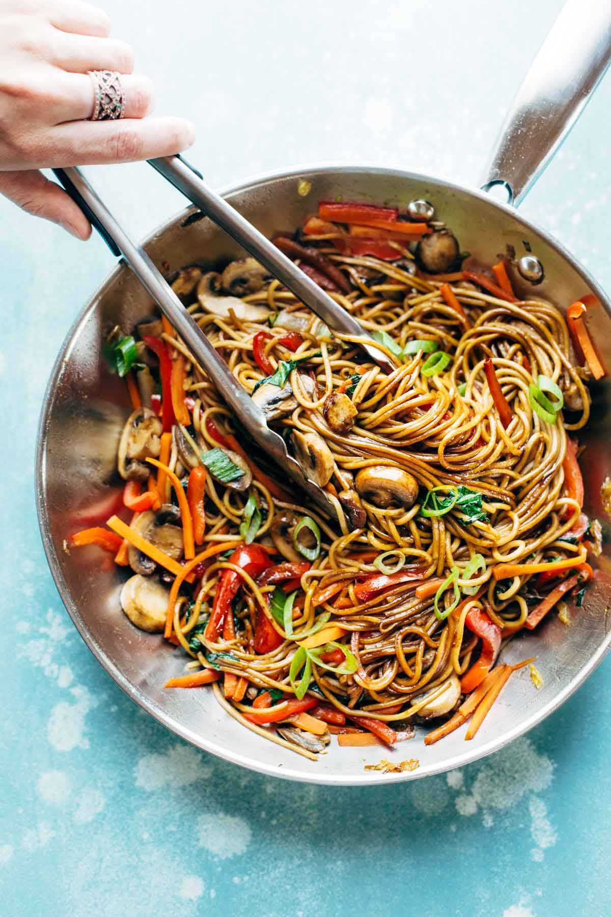 Asian Inspired Peanut Butter Noodles - Instant Pot - Veggie Fun