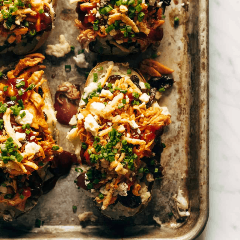 Loaded BBQ Baked Potatoes Recipe Pinch of Yum