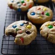 A picture of Big Soft M&M Cookies