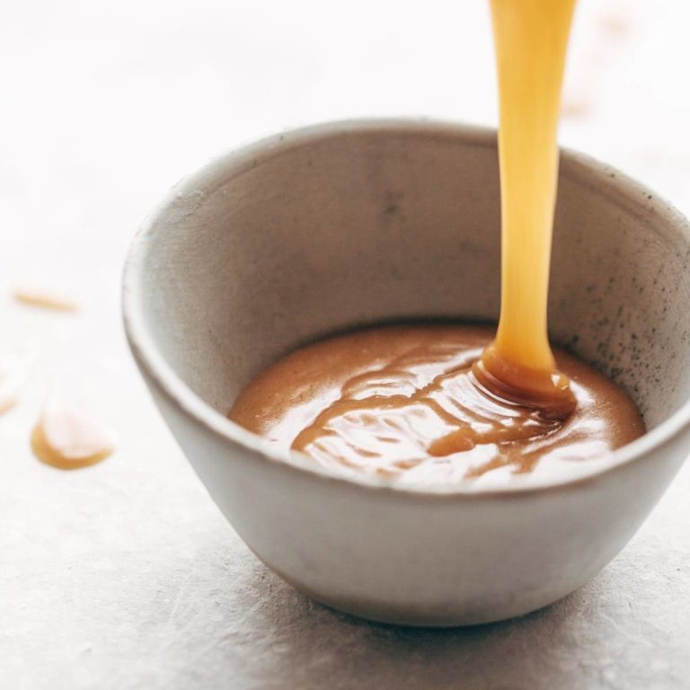 5 Minute Magic Vegan Caramel Sauce Recipe Pinch of Yum
