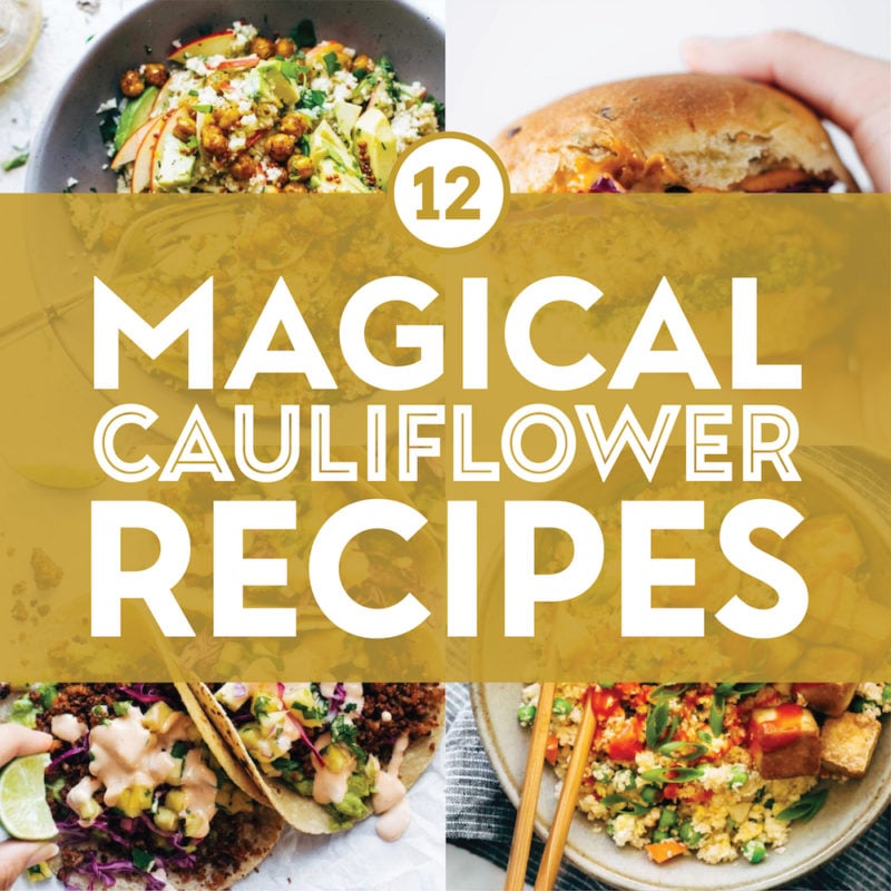 Magical cauliflower recipes in a collage.