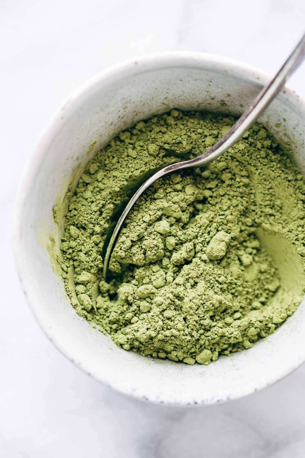 Iced Matcha Green Tea Latte powder.