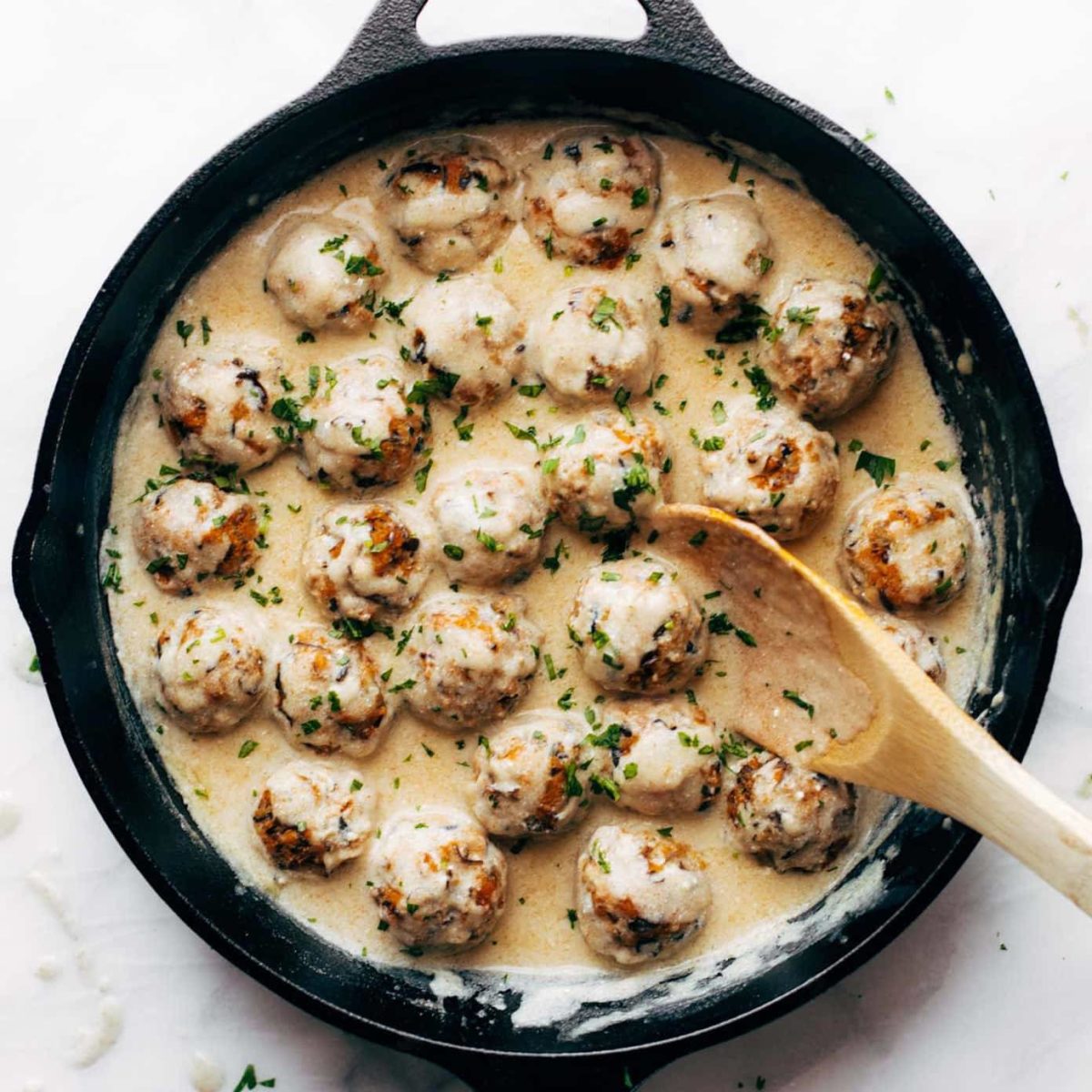 Vegetarian Swedish Meatballs Recipe - Pinch of Yum