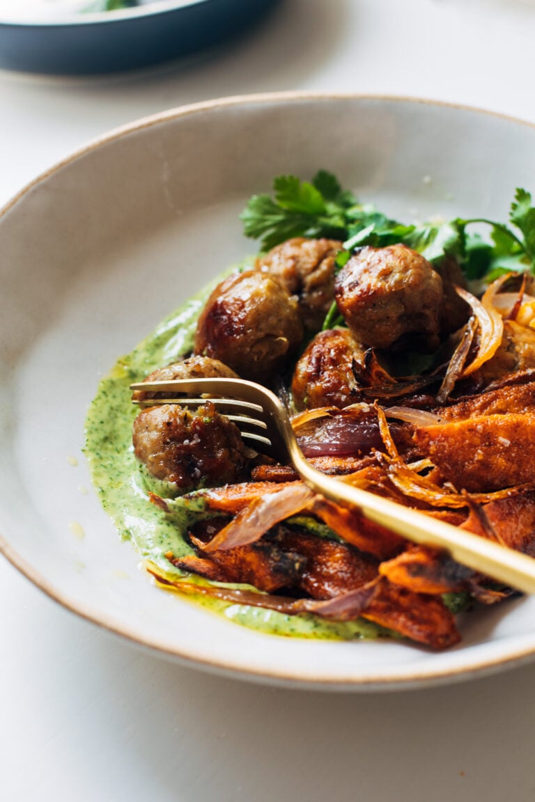 Avocado Mojo Bowls with Sweet Potato and Chicken Recipe - Pinch of Yum