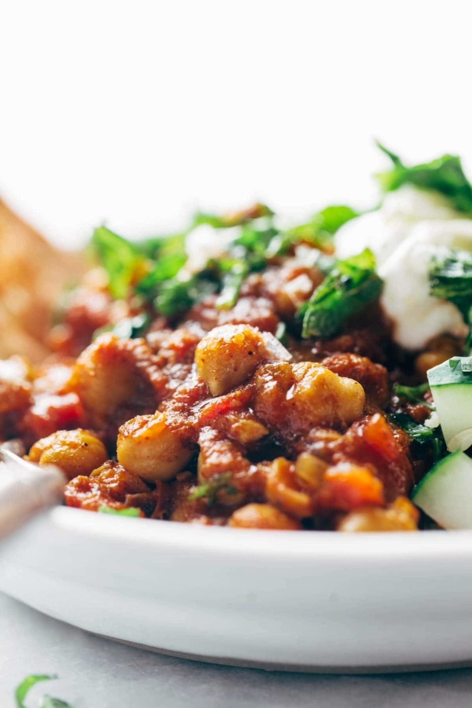 Quick And Easy Spiced Chickpea Bowls Recipe - Pinch Of Yum