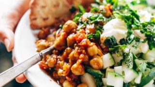 Mediterranean Glow Bowl with Morrocan Spiced Meatballs