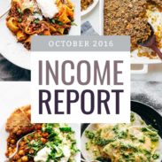 October Traffic and Income Report | pinchofyum.com