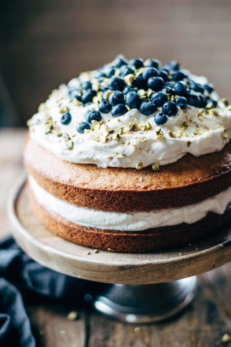 Blueberry Orange Brunch Cake with Agave and Pistachios Recipe - Pinch ...