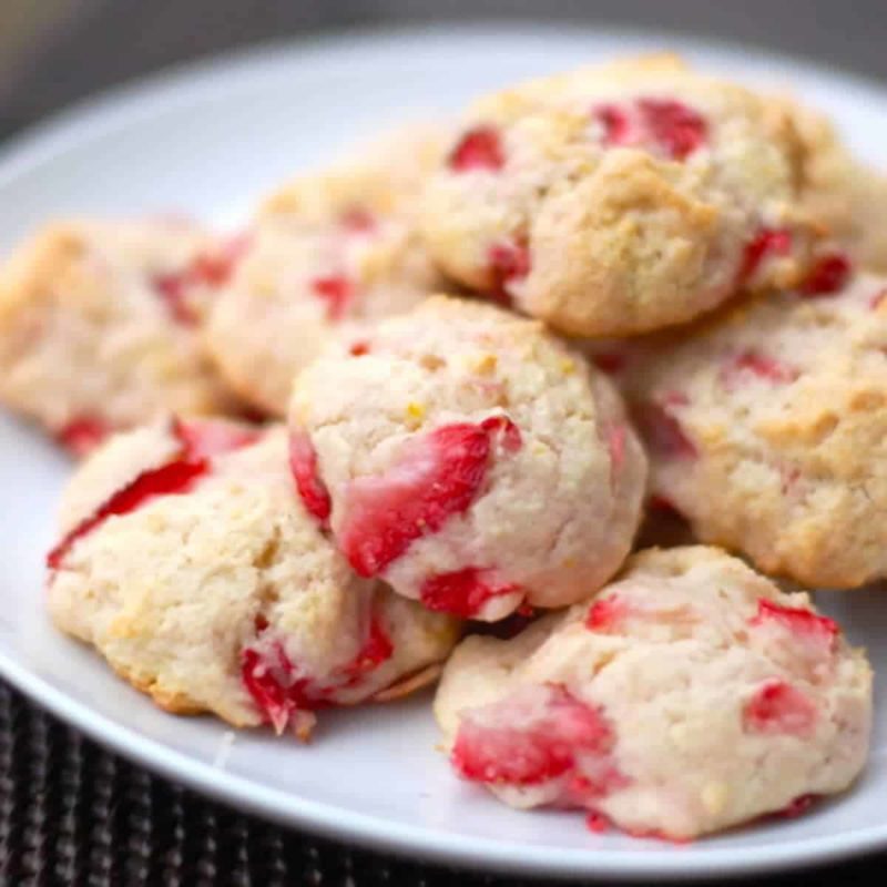 A picture of Orangeberry Shortcake Cookies