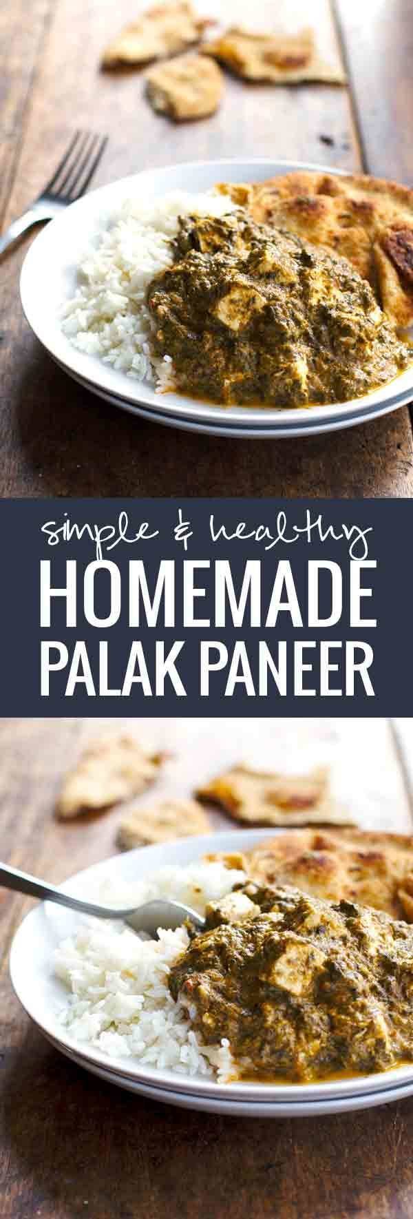 Simple & Healthy Homemade Palak Paneer - A delicious take on a favorite Indian dish.