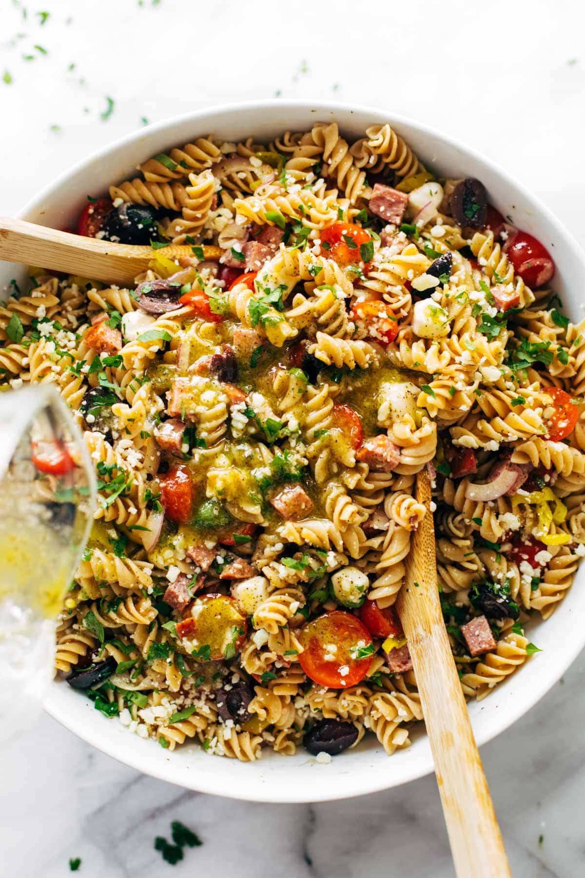 The Best Easy Italian Pasta Salad Recipe Pinch Of Yum