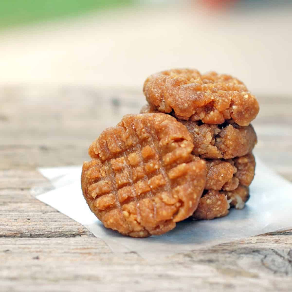 Peanut butter cookie dough bites.