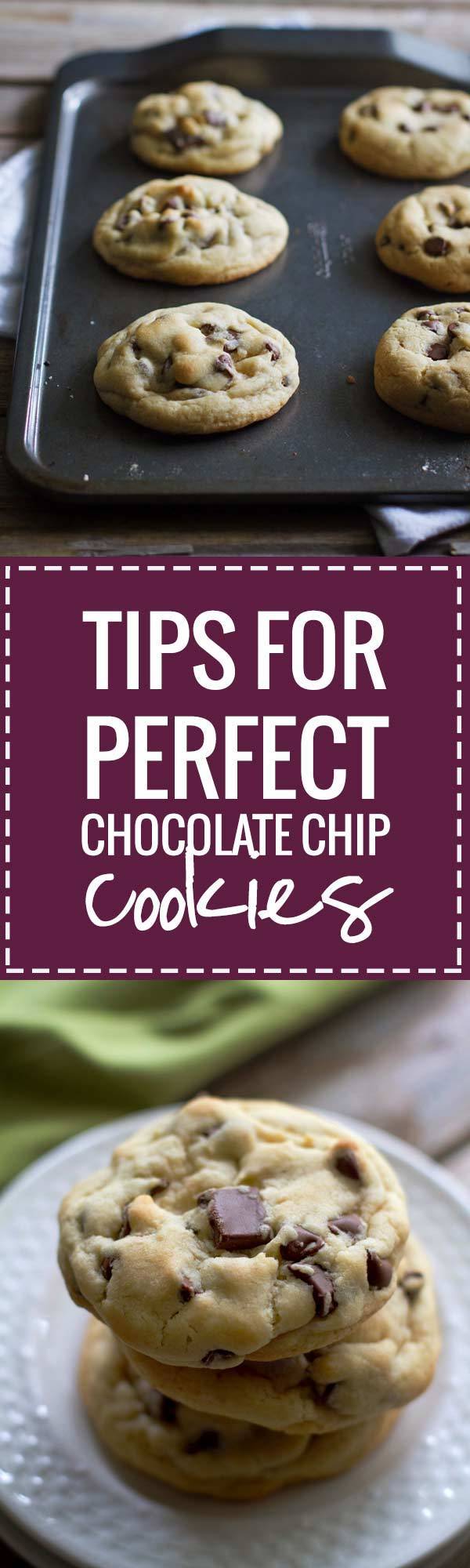 Here are my simple tips for perfect chocolate chip cookies with an easy recipe for my all-time favorite, classic, perfect chocolate chip cookie.