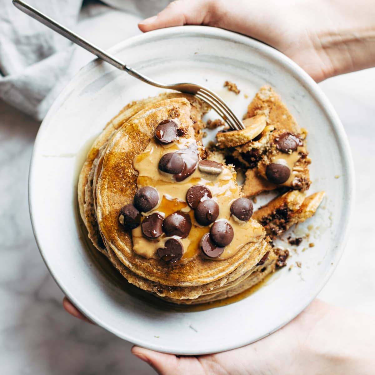 The Best Protein Pancakes Recipe Pinch Of Yum