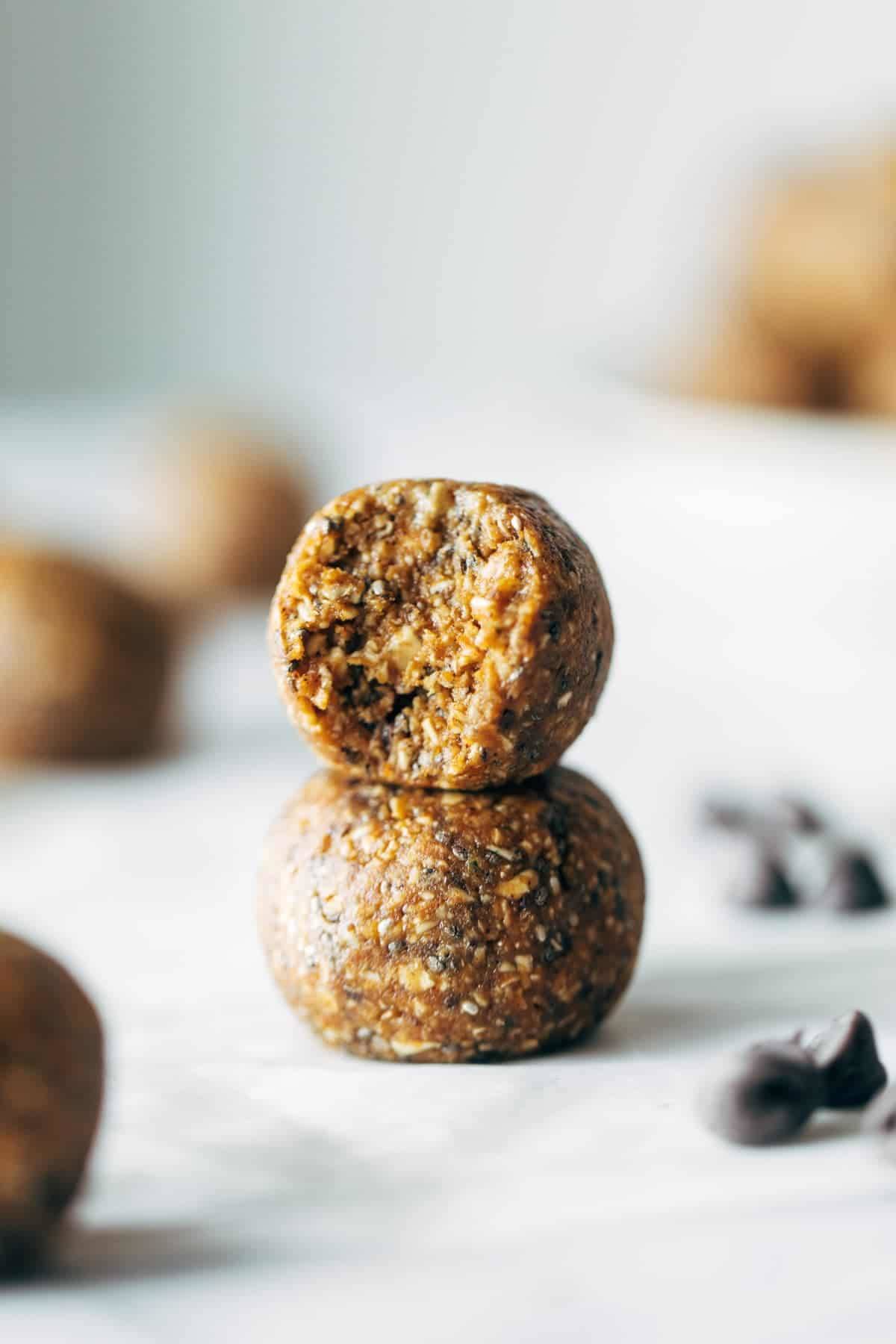 no bake peanut butter pumpkin bites