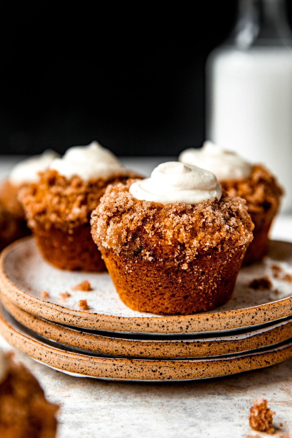 Pumpkin Muffins With Maple Cream Cheese Filling Recipe Pinch Of Yum   Pumpkin Muffins With Cream Cheese Filling 11 1024x1536 