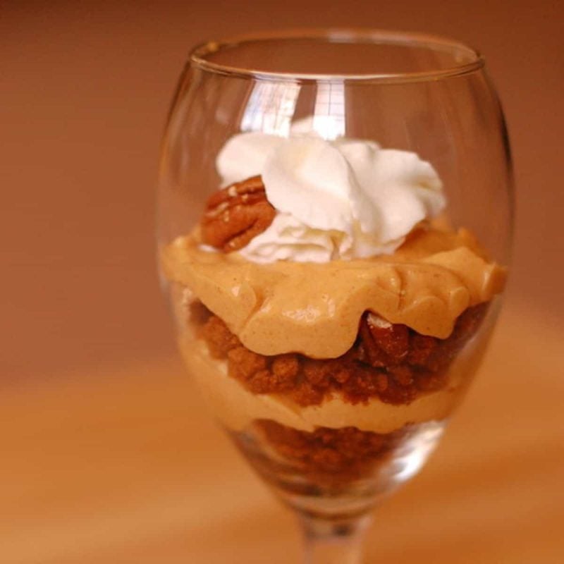 A picture of Pumpkin Pecan Cheesecake Parfaits