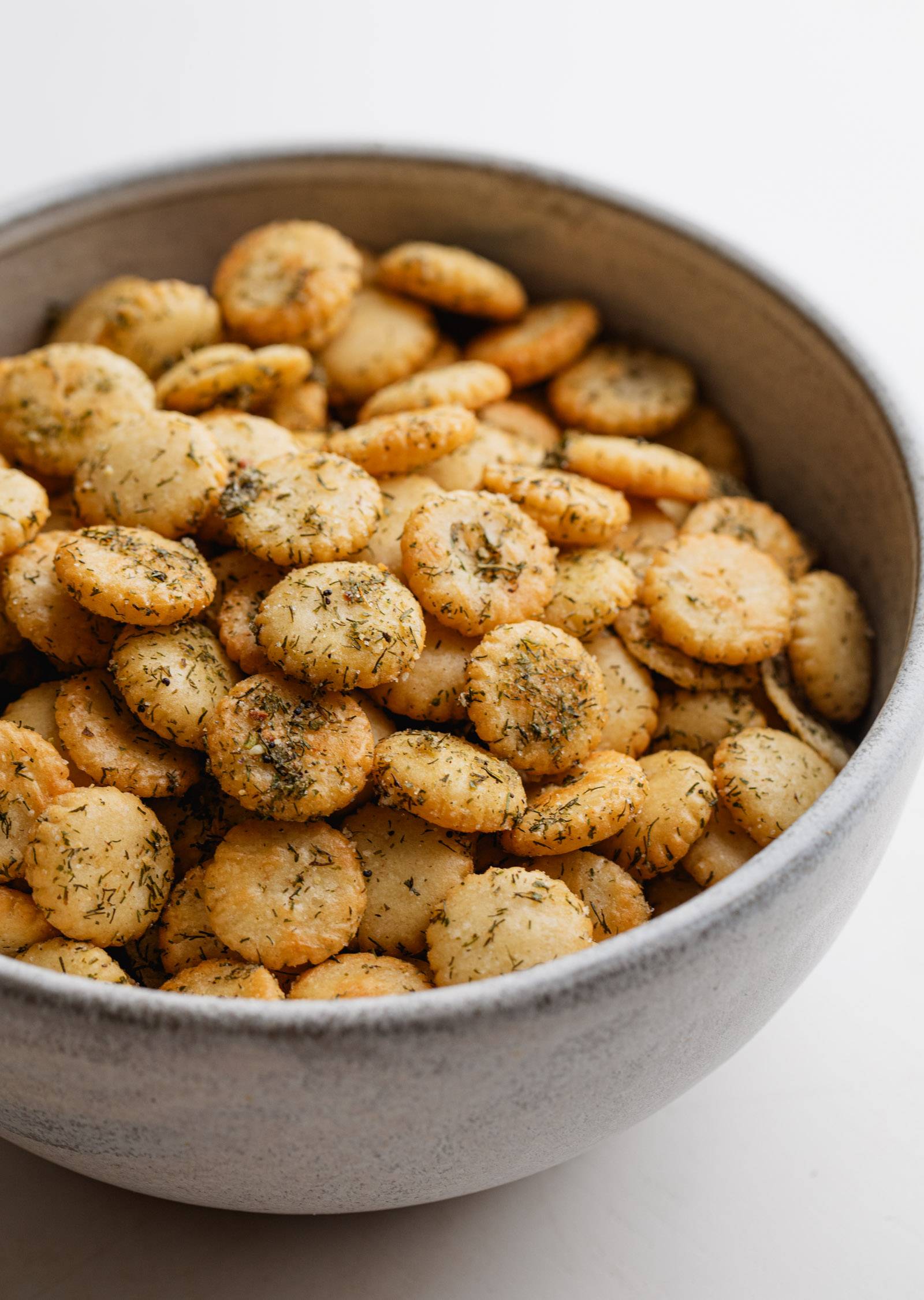 Ranch Crackers in a Bowl