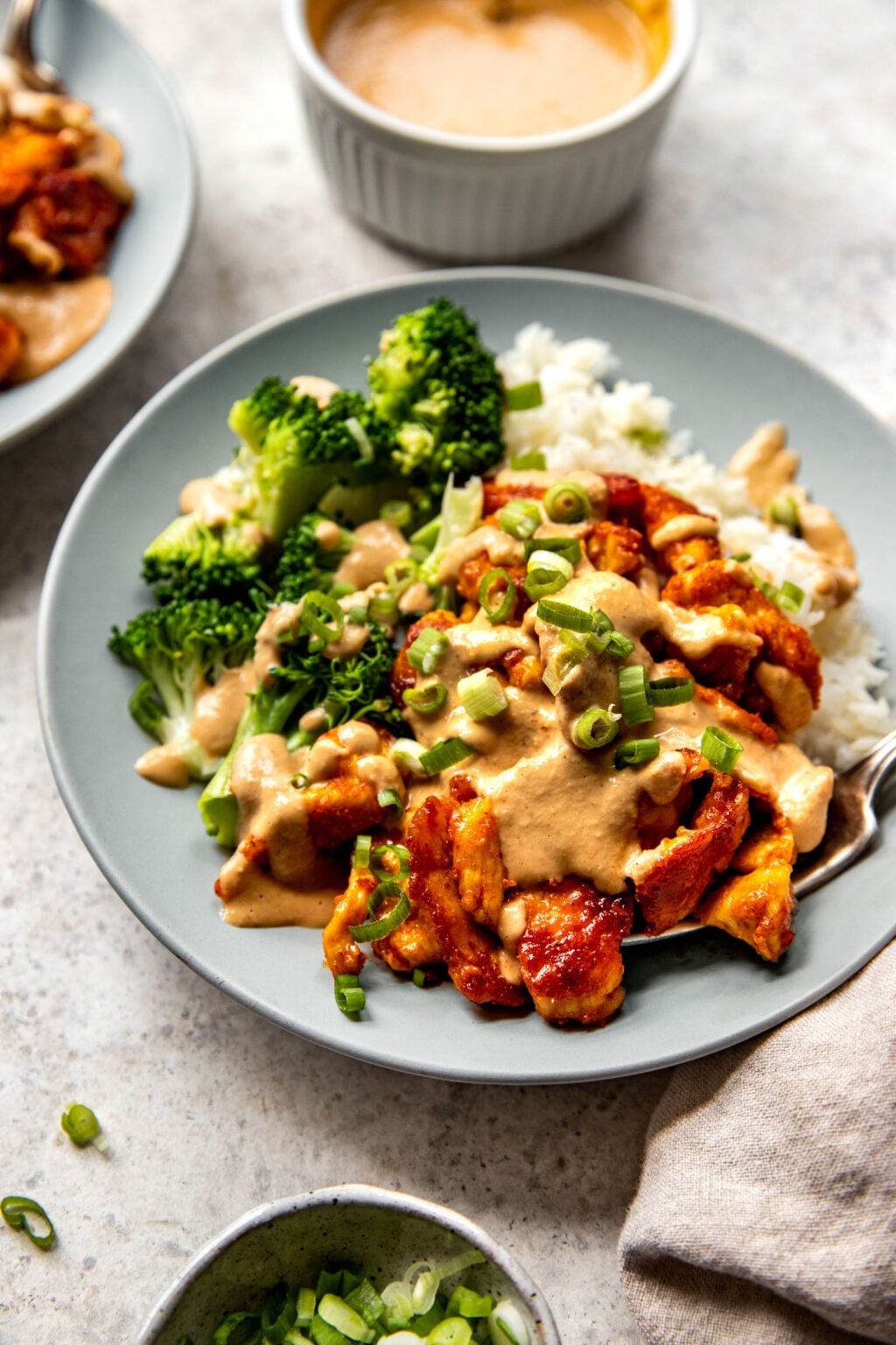 Red Curry Chicken Stir Fry with Spicy Cashew Sauce Recipe Pinch of Yum