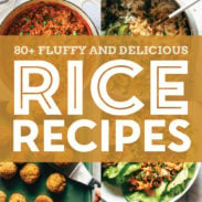 Collage of rice recipes