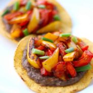 A picture of Roasted Bell Pepper Tostadas