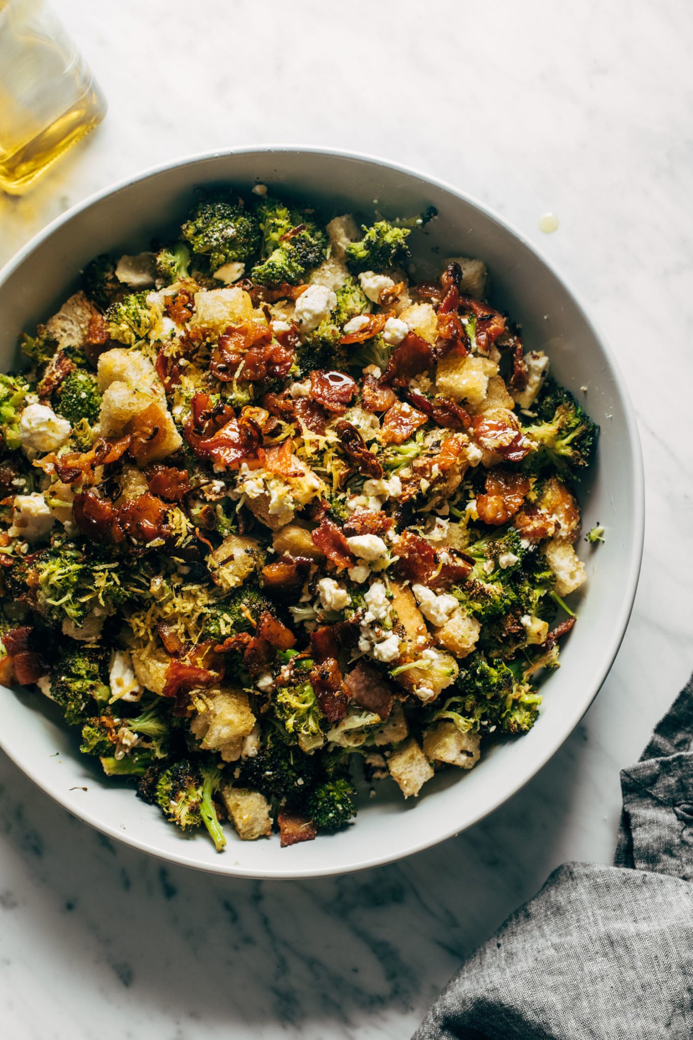 Lizs Roasted Broccoli Salad Recipe Pinch Of Yum