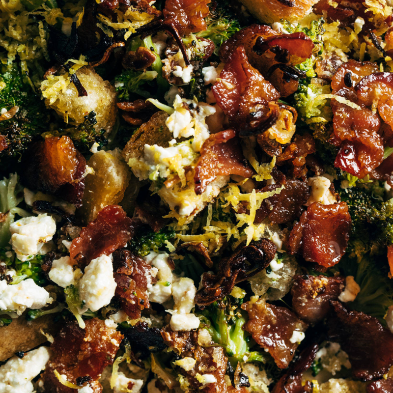 Lizs Roasted Broccoli Salad Recipe Pinch Of Yum