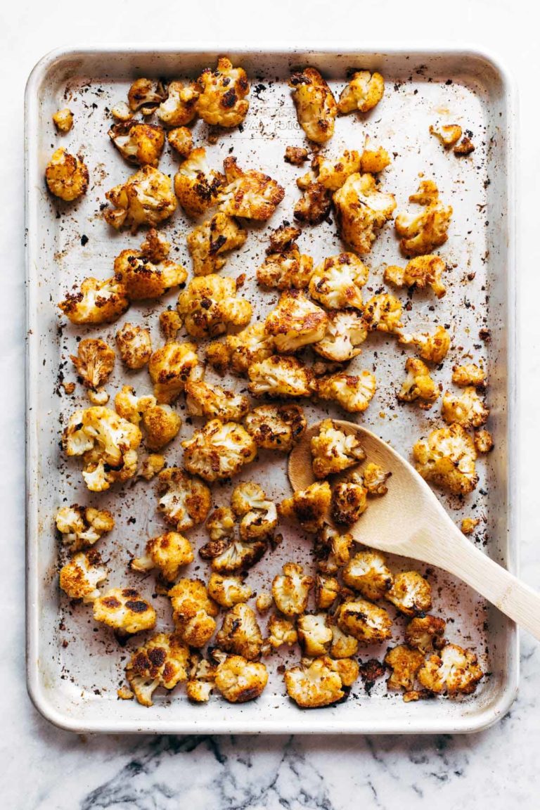 Roasted Cauliflower Burrito Bowls Recipe Pinch of Yum