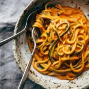 A picture of Creamy Garlic Roasted Red Pepper Pasta