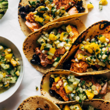 Salmon Tacos with Mango Corn Salsa-image