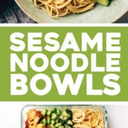 Sesame Noodle Bowls