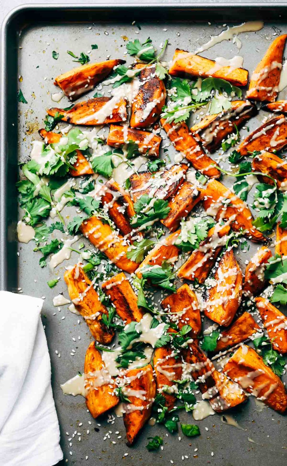 30Minute Sesame Roasted Sweet Potatoes Recipe Pinch of Yum