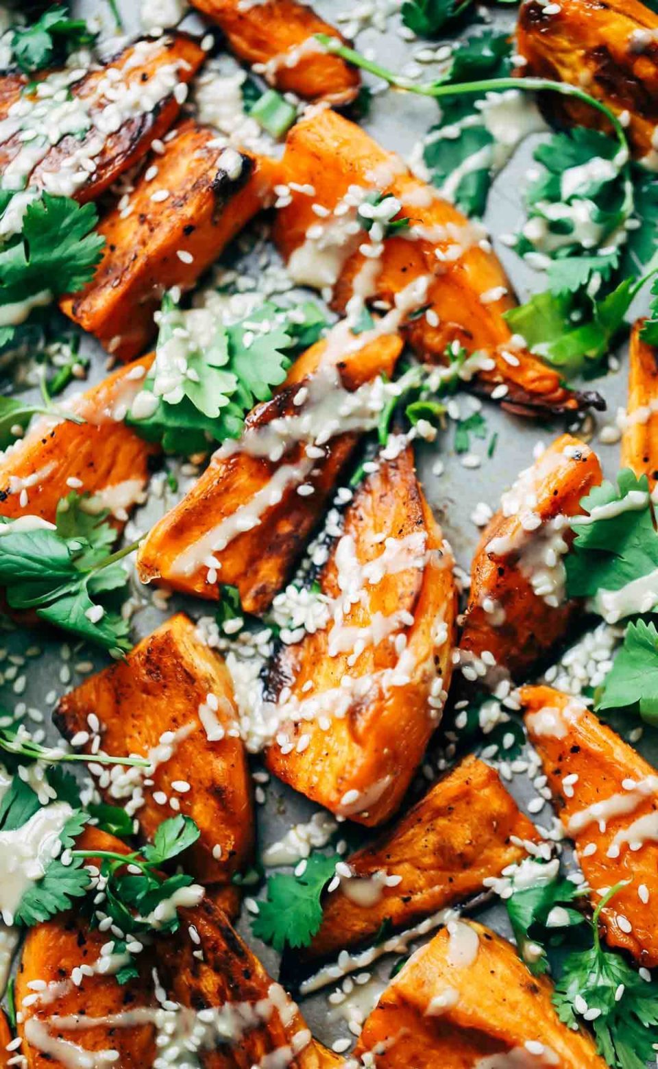 30Minute Sesame Roasted Sweet Potatoes Recipe Pinch of Yum