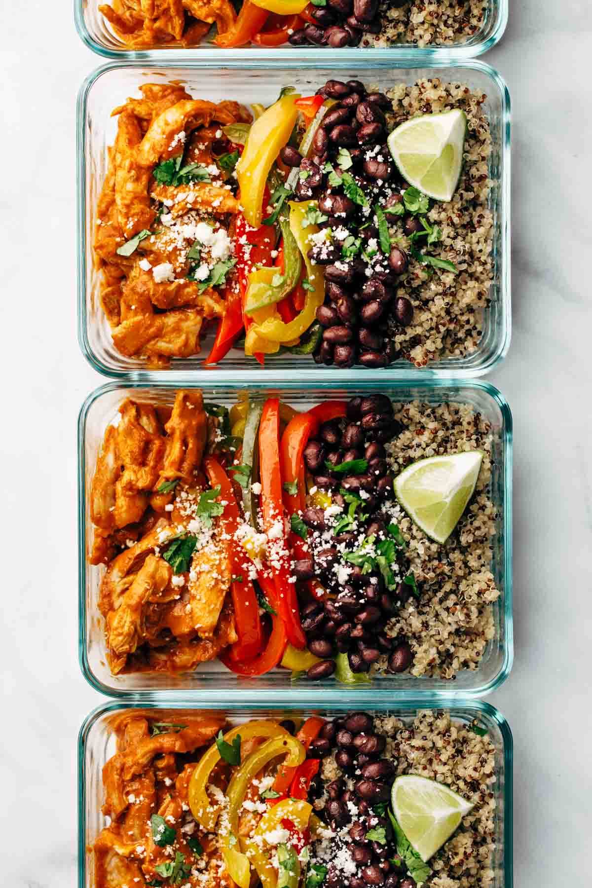 Mexican lunch bowl with spicy crumb - Lazy Cat Kitchen