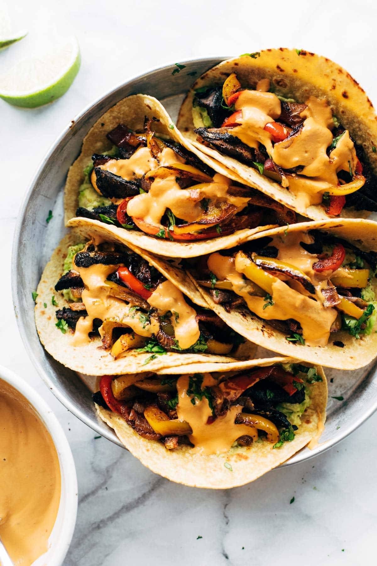 Sheet Pan Portobello Fajitas - Vegan - Budget Bytes