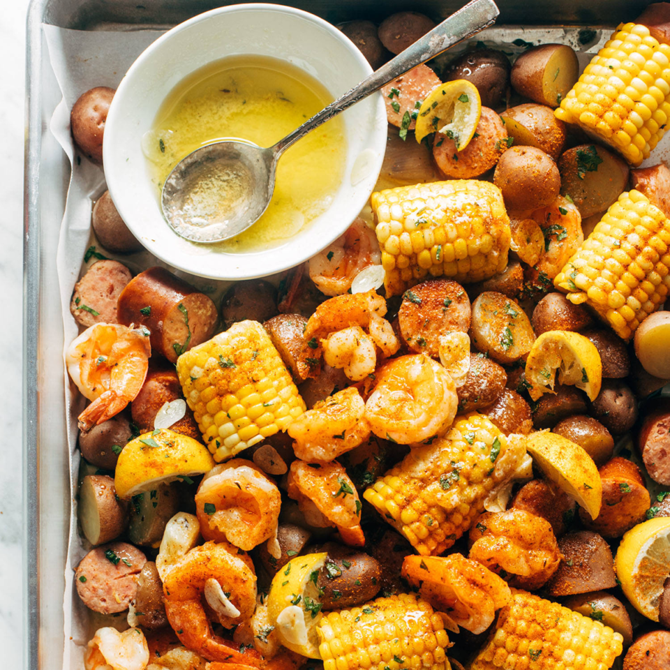 Garlic Butter Shrimp Boil Recipe Pinch of Yum