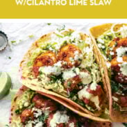 Shrimp tacos pin.