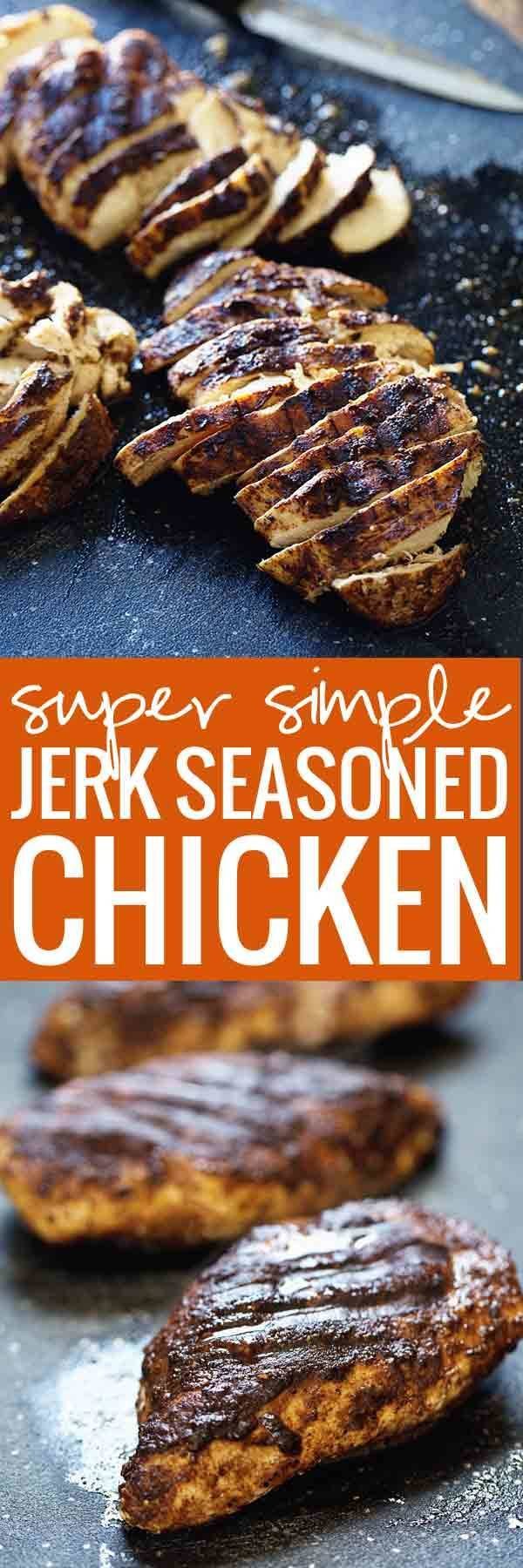 Super Simple Jerk Chicken - juicy, fragrant, spicy, and ready in 10 minutes. | pinchofyum.com