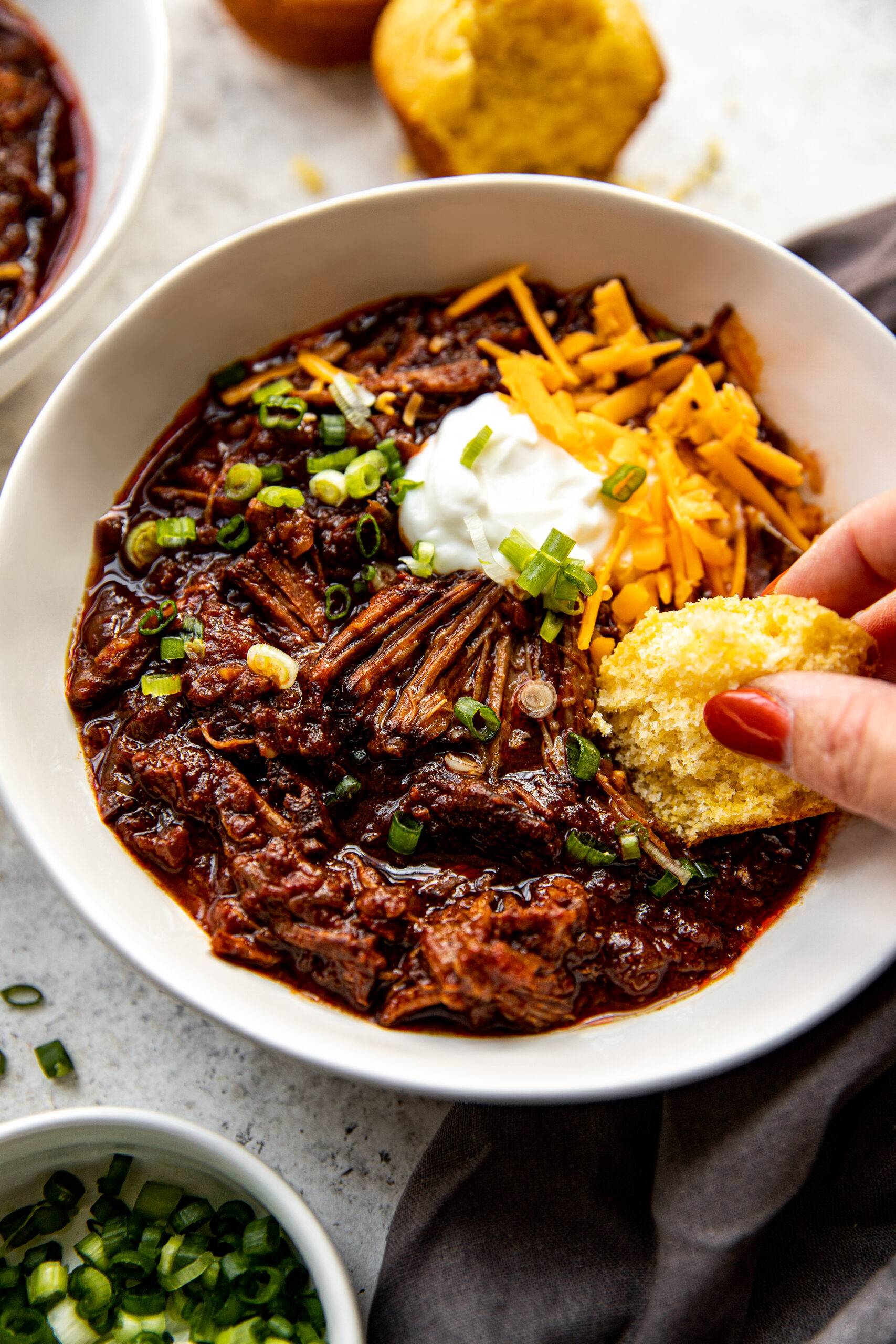 Easy Slow Cooker Chicken Taco Soup (No Chopping) + Video - Kristine's  Kitchen