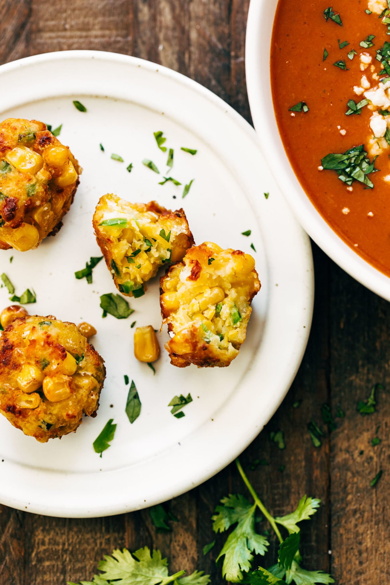 Sopa Tarasca (Pinto Bean Soup) with Jalapeño Corn Fritters Recipe ...