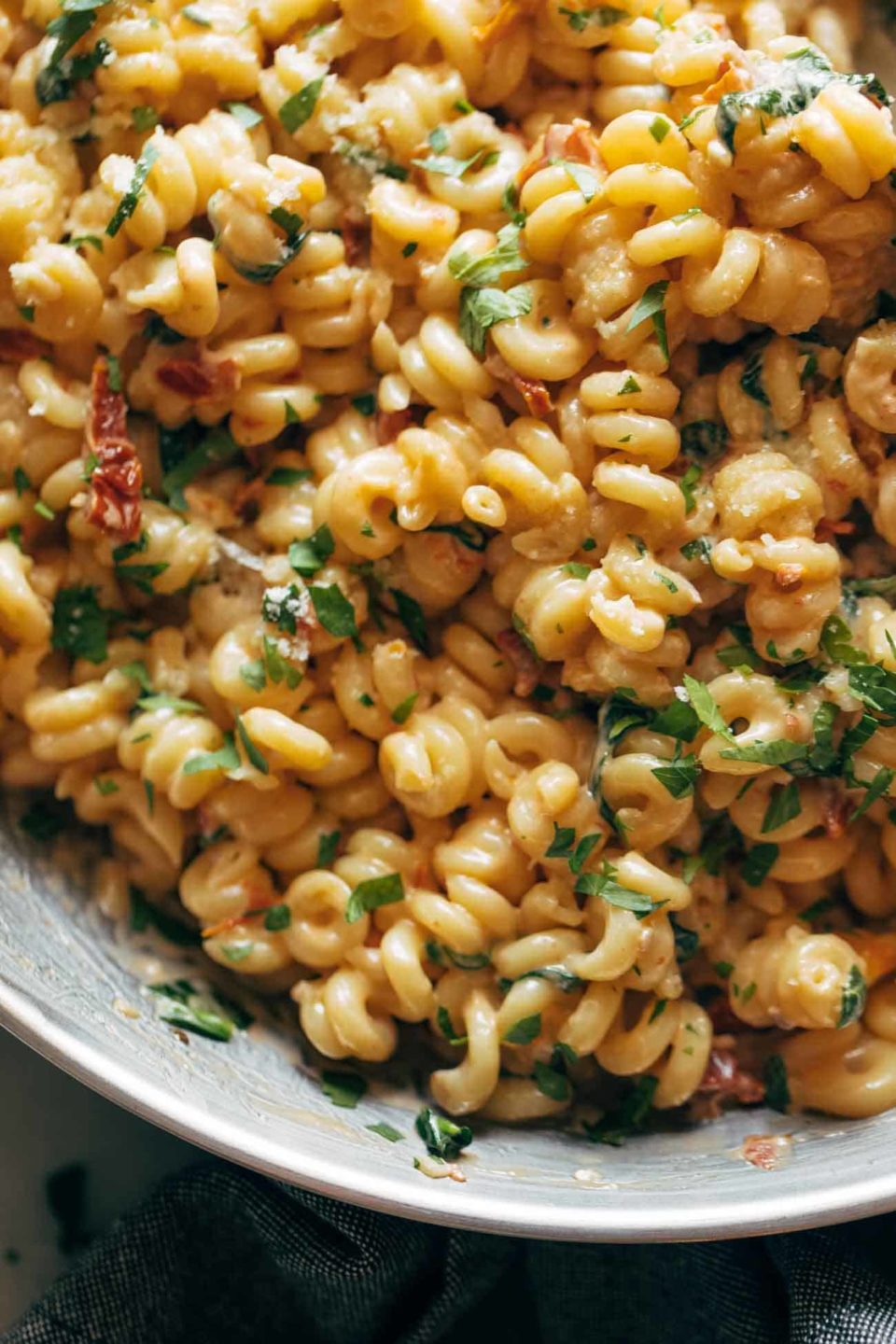 Creamy Garlic Sun Dried Tomato Pasta Recipe Pinch Of Yum