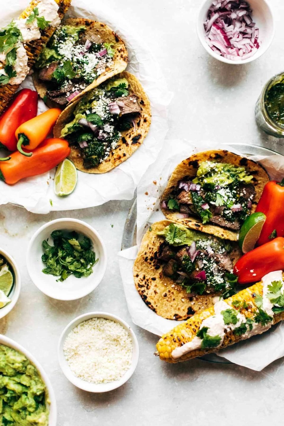 Rockin' Chimichurri Steak Tacos Recipe - Pinch of Yum